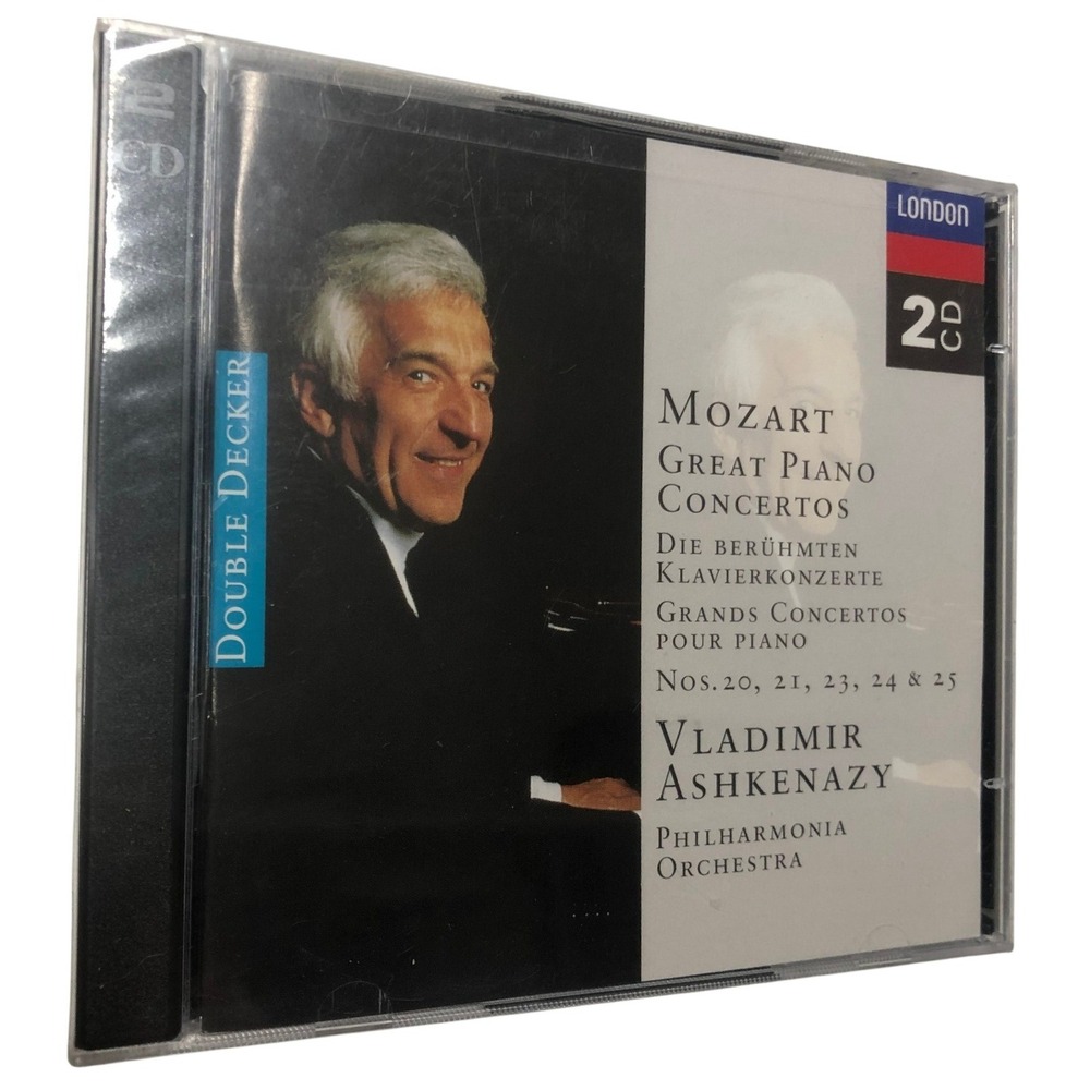 Mozart Great Piano Concertos Nos 20-25 Vladimir Ashkenazy 2 CD London Records